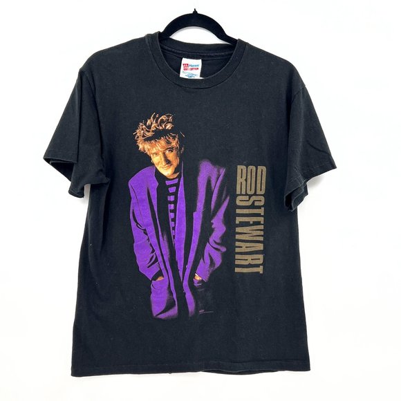 90s Rod Stewart Winterland Concert Tee - Picture 1 of 8
